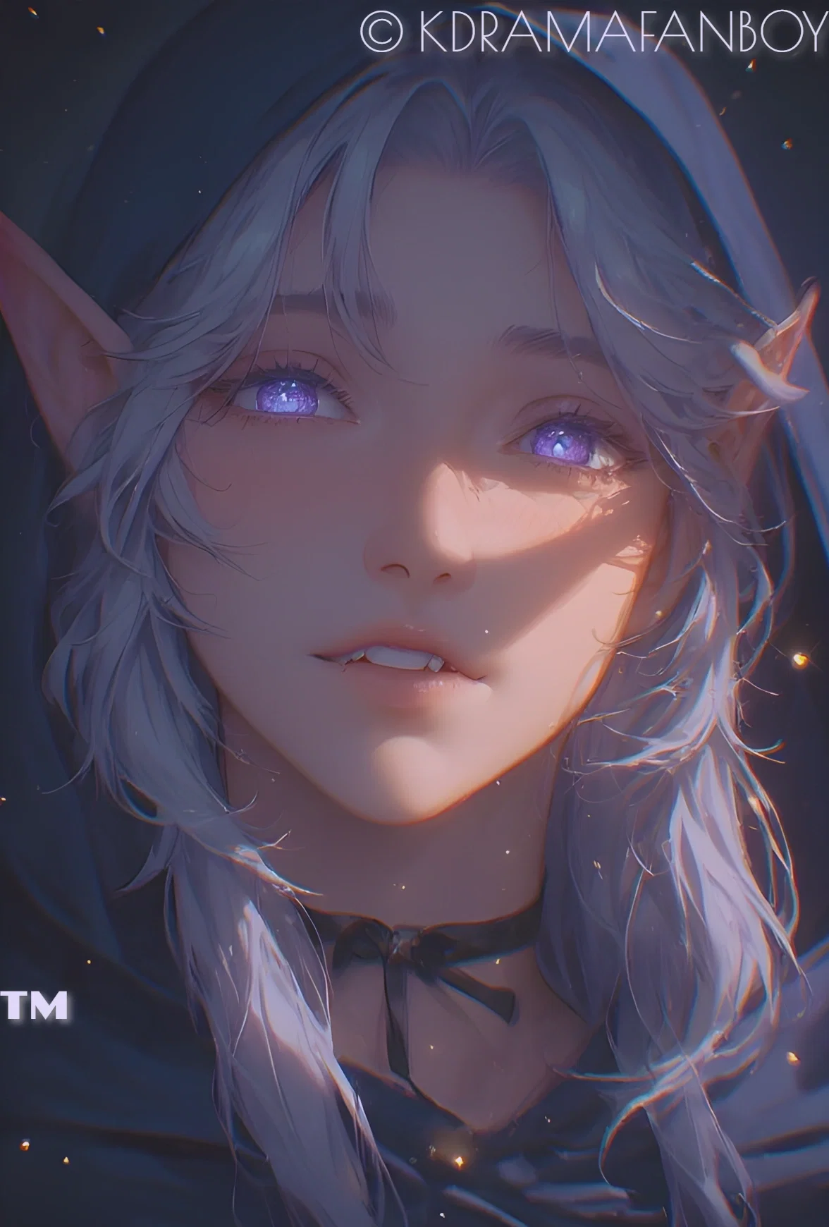 Elorian Nightwhisper [ Shy Cute Vampire Elf Femboy ♡🩸🧝 ]