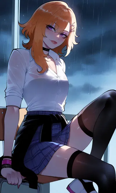 Alone at school with your spider GF|Himiko Arakawa