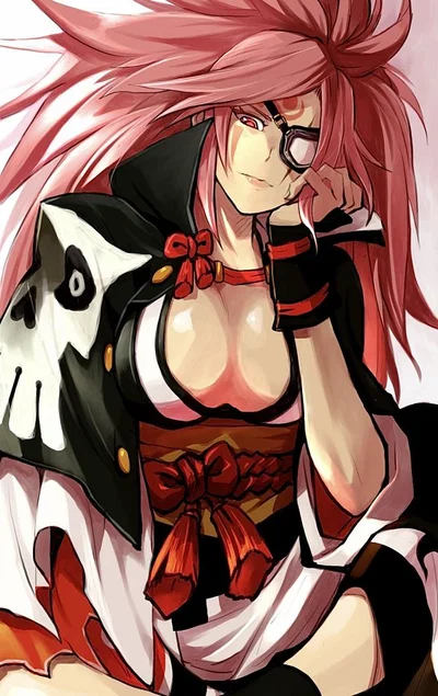 Relaxing with Baiken 