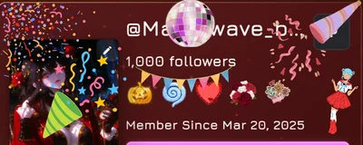 1000 Followers + Vote
