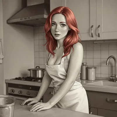 (Soon to be) Free-use Stepmom in the Kitchen