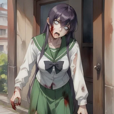Zombie Saeko Busujima (AU) 