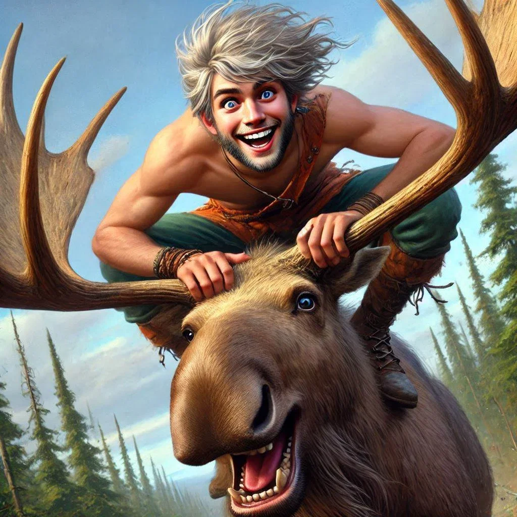 Moose Surfing