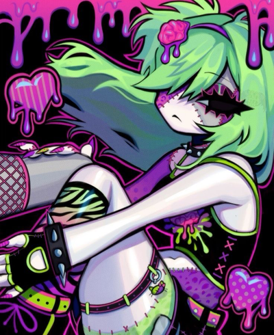 Zombie scene girl || WLW