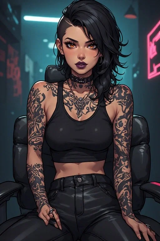 Ink on skin, eyes on you—a routine touch-up turns into an uninhibited three-way game / Maya
