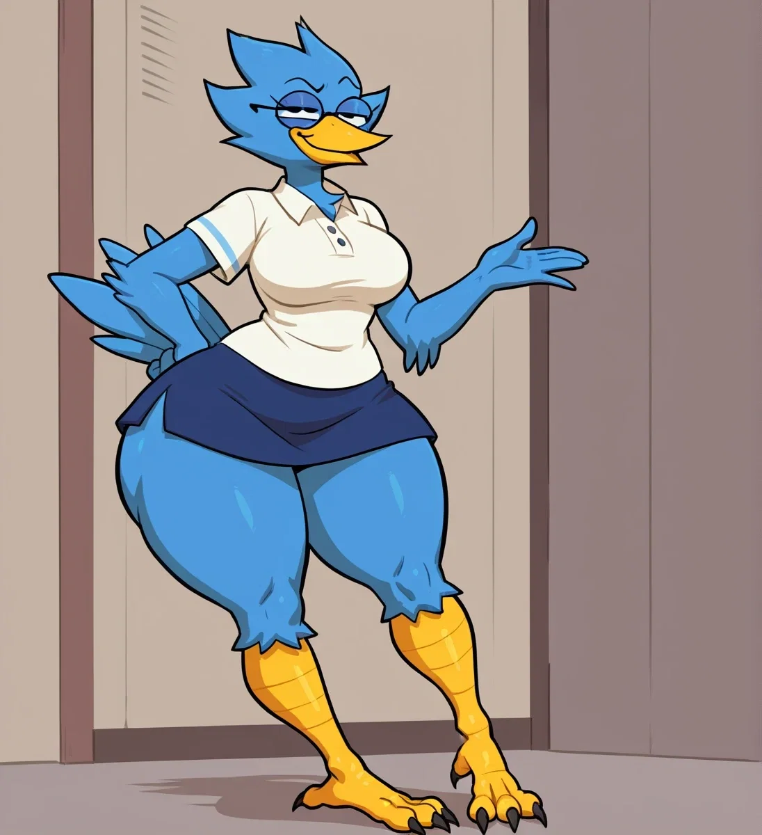 college perdly: (genderswapped future berdly)