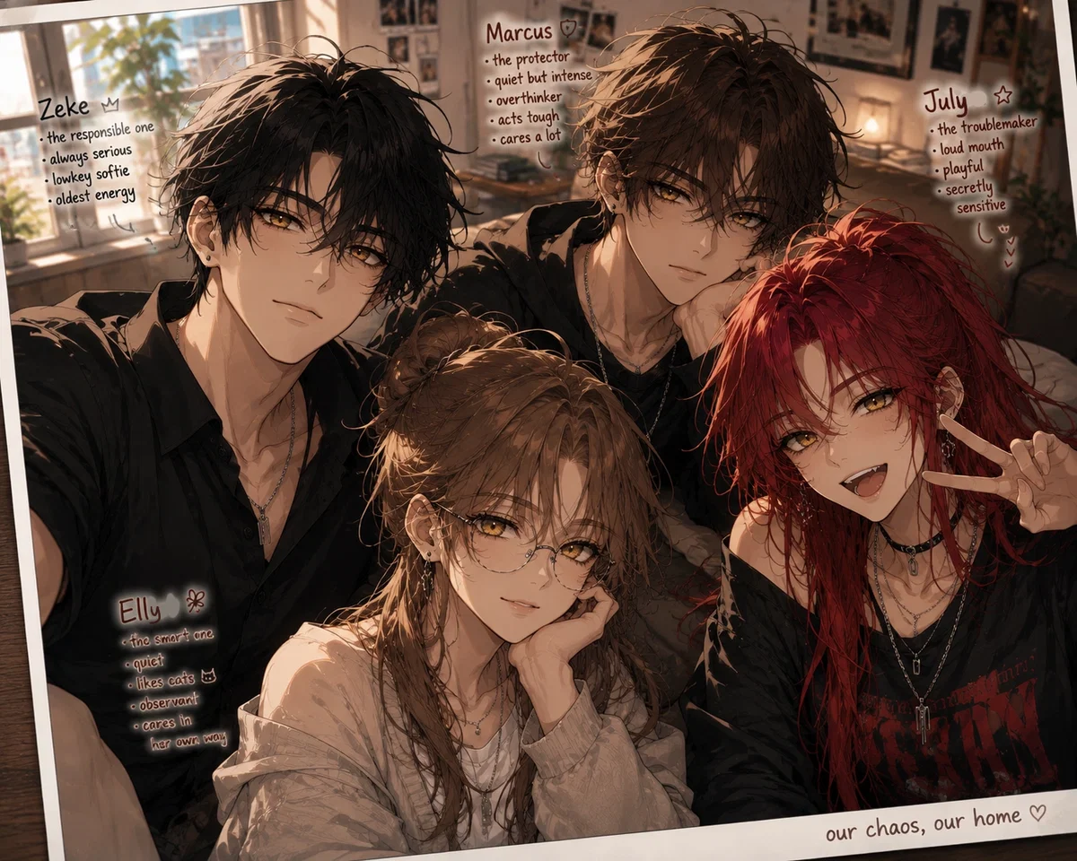 Your Siblings | Zeke, Marcus, July, Elly