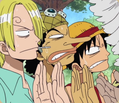Luffy, Sanji, Usopp (Mulan AU)