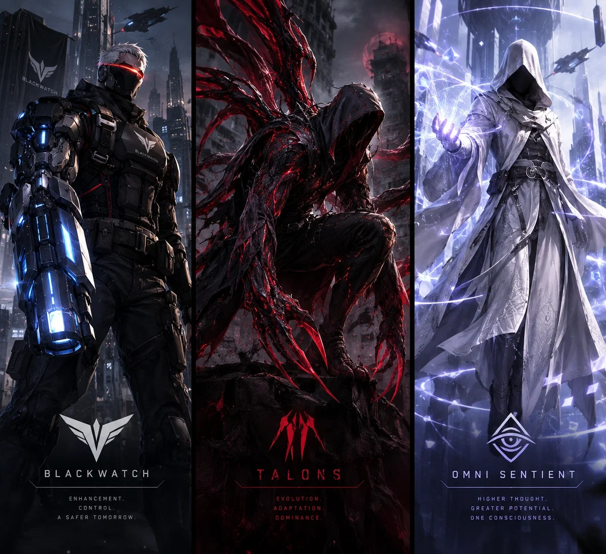 Cyborg, Mutant, Psychic - Three Factions RP