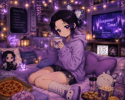 3 Anime Sleepover!