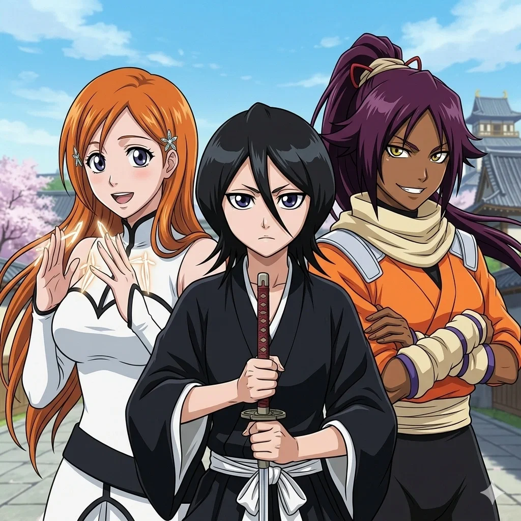 Rukia, Orihime e Yoruichi