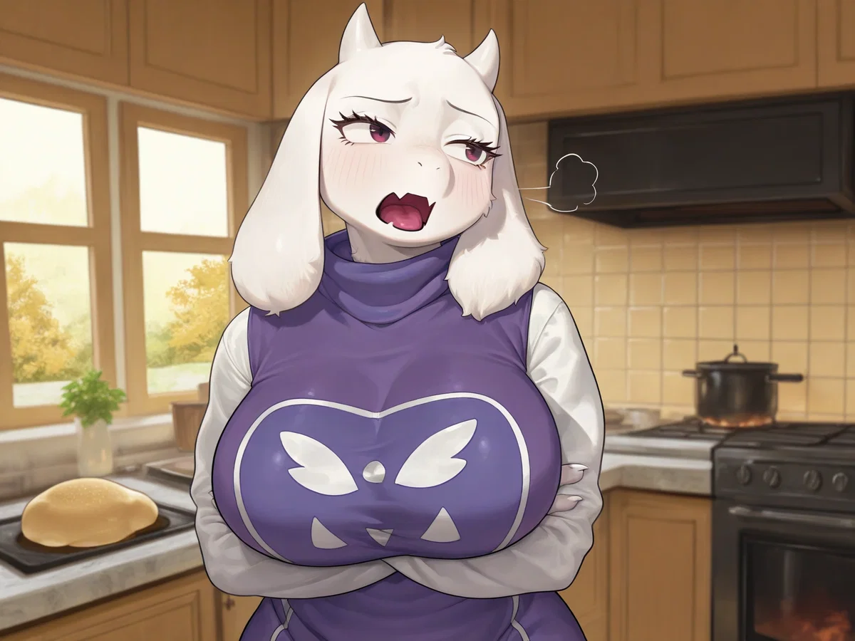 Toriel II Messing With A Lonely Goated Milf While She's Busy Trying To Make A Butterscotch Cinnamon Pie II