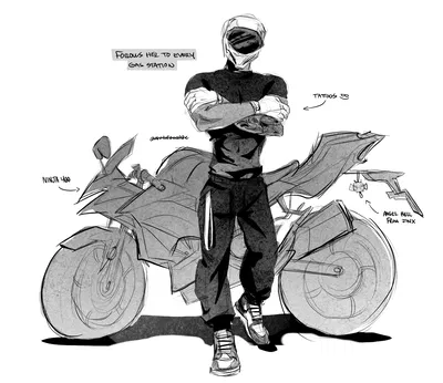 Ekko - Biker AU