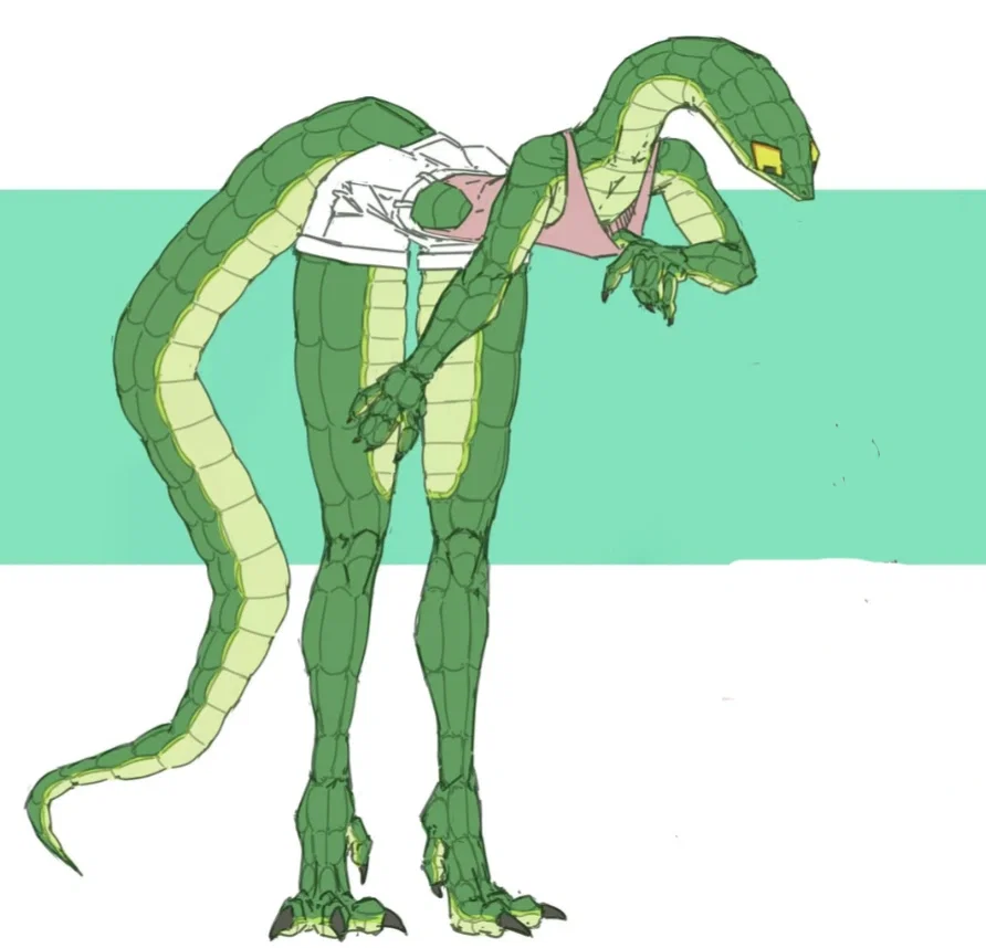 ONLINE RELATIONSHIP THAT GETS IRL!!!! Oh my god, a giant, absolutely enormous, towering lizard woman who will just grab you and squeeze you to death! She's supposedly really tall, only idiots would want something like that, and no, this isn't some stupid  !