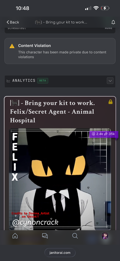 We are here to mourn the loss of Secret agent/Felix..