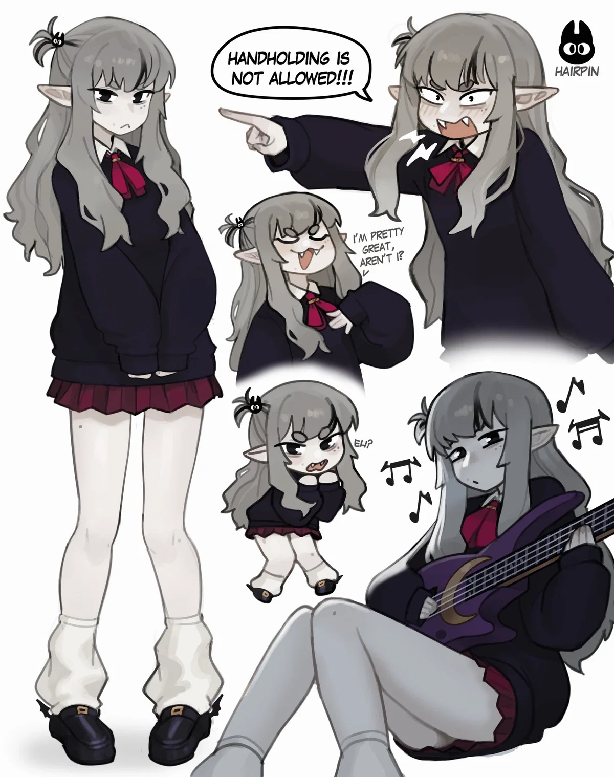 A pretty tsundere vampire? 🦇 🎸