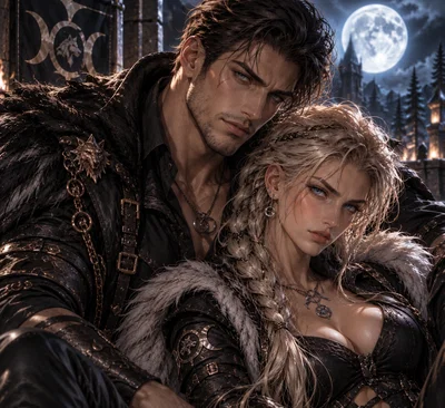Orion and Sigrid Valois || Pack Enforcer & Strategic Guard , Pack Sentinel & Lore-Keeper of The Triune Moon Pack