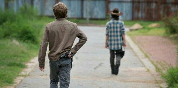 Carl grimes and Ron Anderson