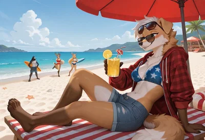 ☀️ Independence Day Beach Bash | 9 Anthro Girls, Endless Summer Adventure
