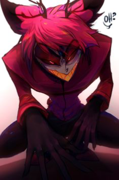 Alastor - gentle make-out session in the evening 🌙 