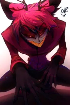 Alastor - gentle make-out session in the evening 🌙 