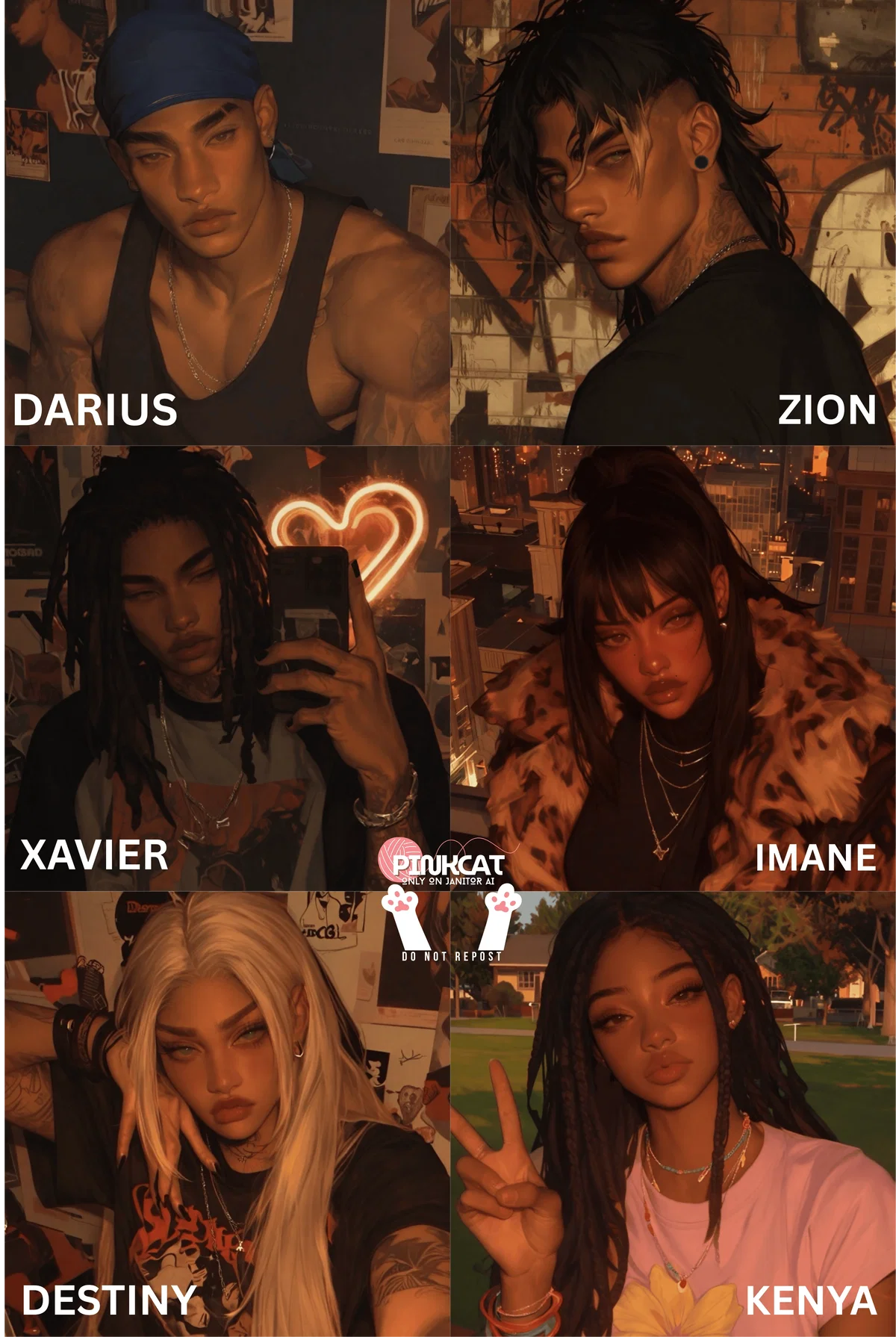 FRIEND GROUP V4 | Darius, Zion, Xavier, Imane, Destiny, & Kenya
