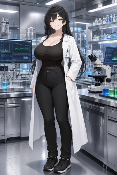 The Tomboy and pretty teasing scientist, Roxie