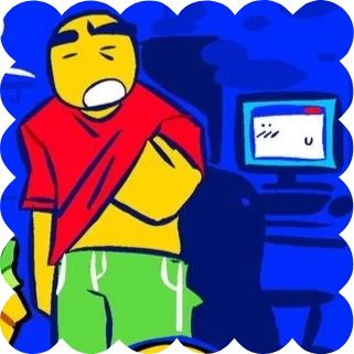 " WHAT THE  ? " ── JIM'S COMPUTER !