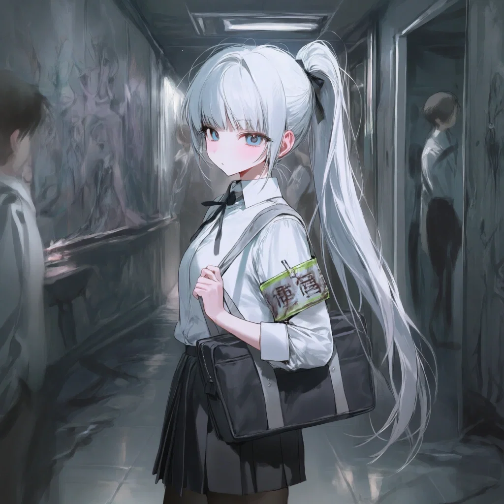 Ice girl in an apocalyptic world