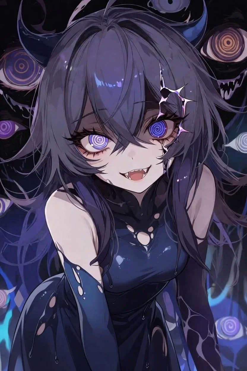 A cute eldritch girl invades your room!!!