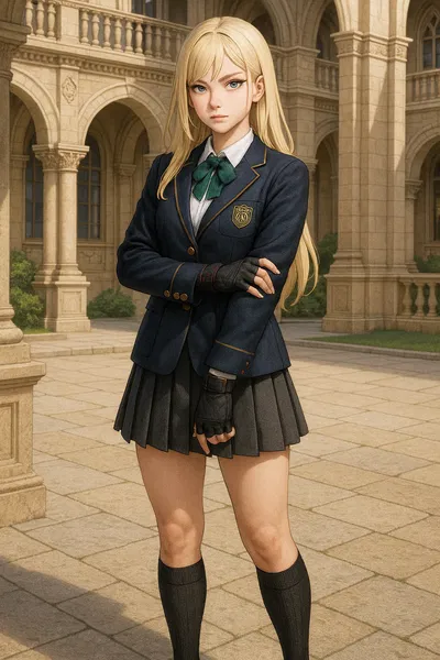 Celeste (lonely tsundere rich girl)