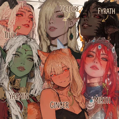 PLAYTHING | Fyrath, Victoire, Tilly, Yasmin, Mirth and Ginger