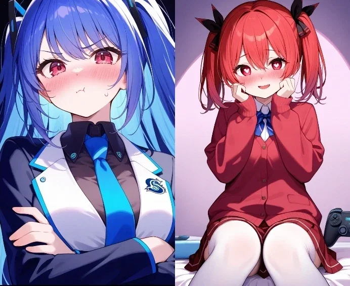 Nintendo-chan and Sega-Chan