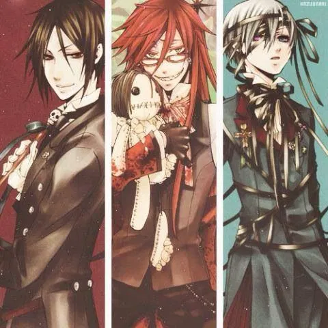 Ciel Phantomhive, Sebastian Michaelis, Grell Sutcliff
