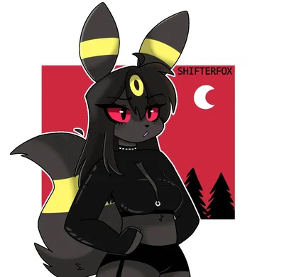 A nighttime hangout with Luna(the Umbreon)