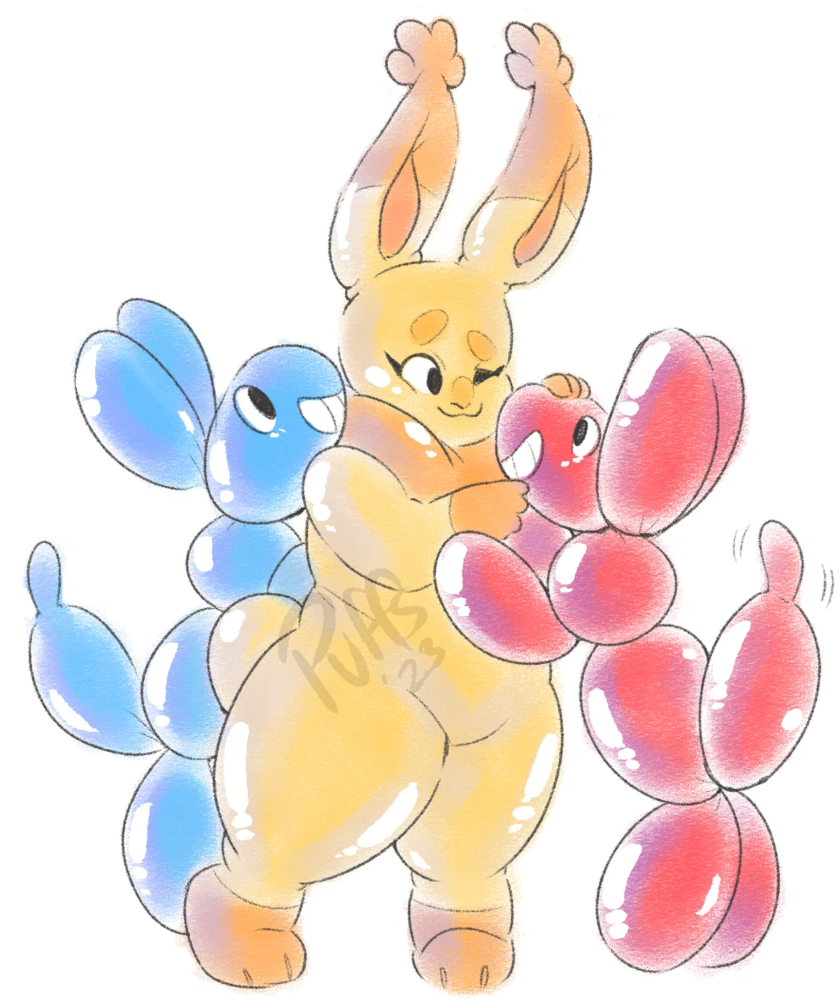 Pillow - Balloon Rabbit