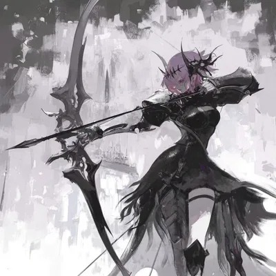 Different visions. Arrows against the rifle.