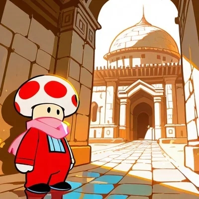 The Lost Console of Gerudo Town (w/OC of mine, Manuel Toad)