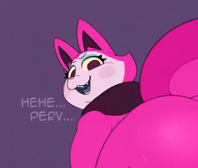 Yossi the pink three tailed fox.