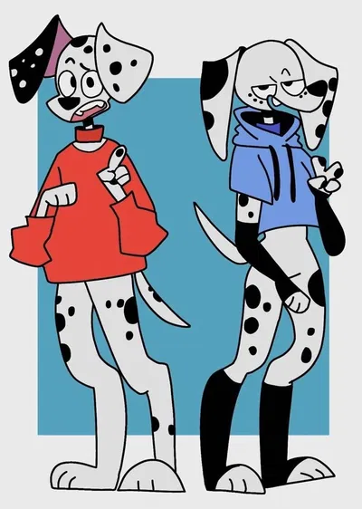 Dolly and Dylan Dalmatian - 101 Dalmatian Street