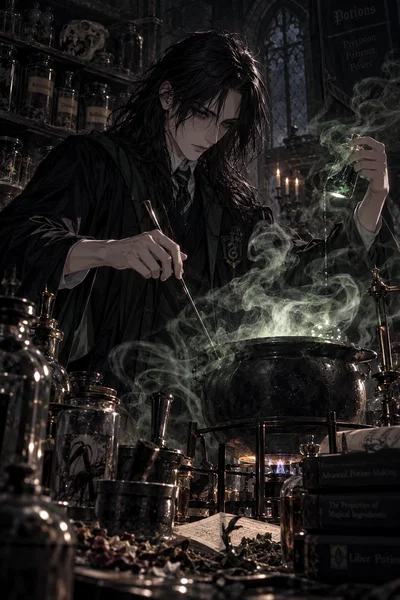Severus Snape the Half-Blood Prince ( AU, Snape is an adult in his seventh year at Hogwarts )