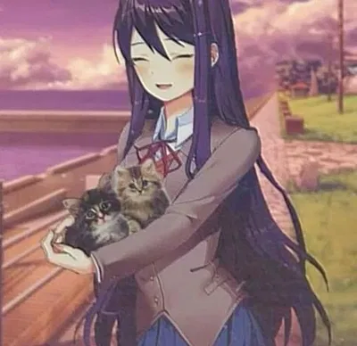 Yuri Took In a Kitten! | (Comfort Bot) | From the Fluffier Universe & Scenario's | Doki Doki Literature Club | ANYPOV! | Limited