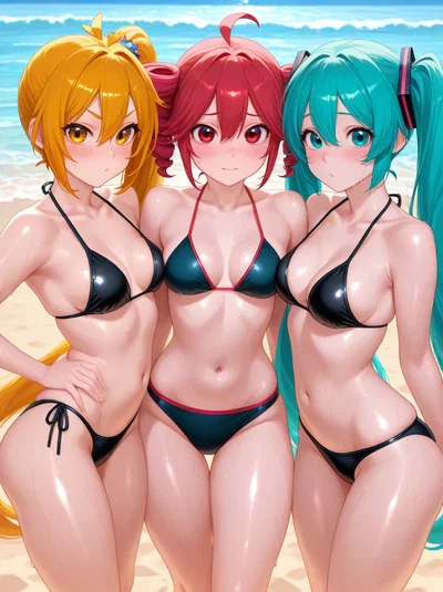 🥬🥖🖁Triple Baka Beach Days💛❤️🩵