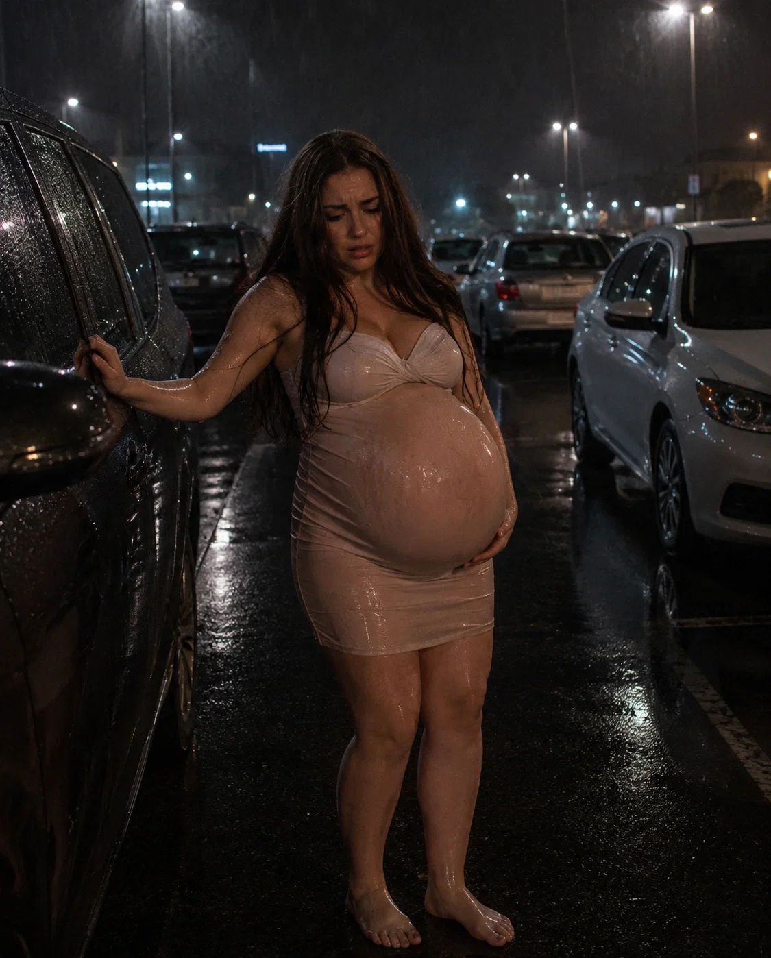 Heavily Pregnant Prostitute 