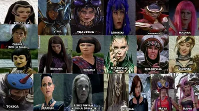 Power Rangers Female Vilains Reunion