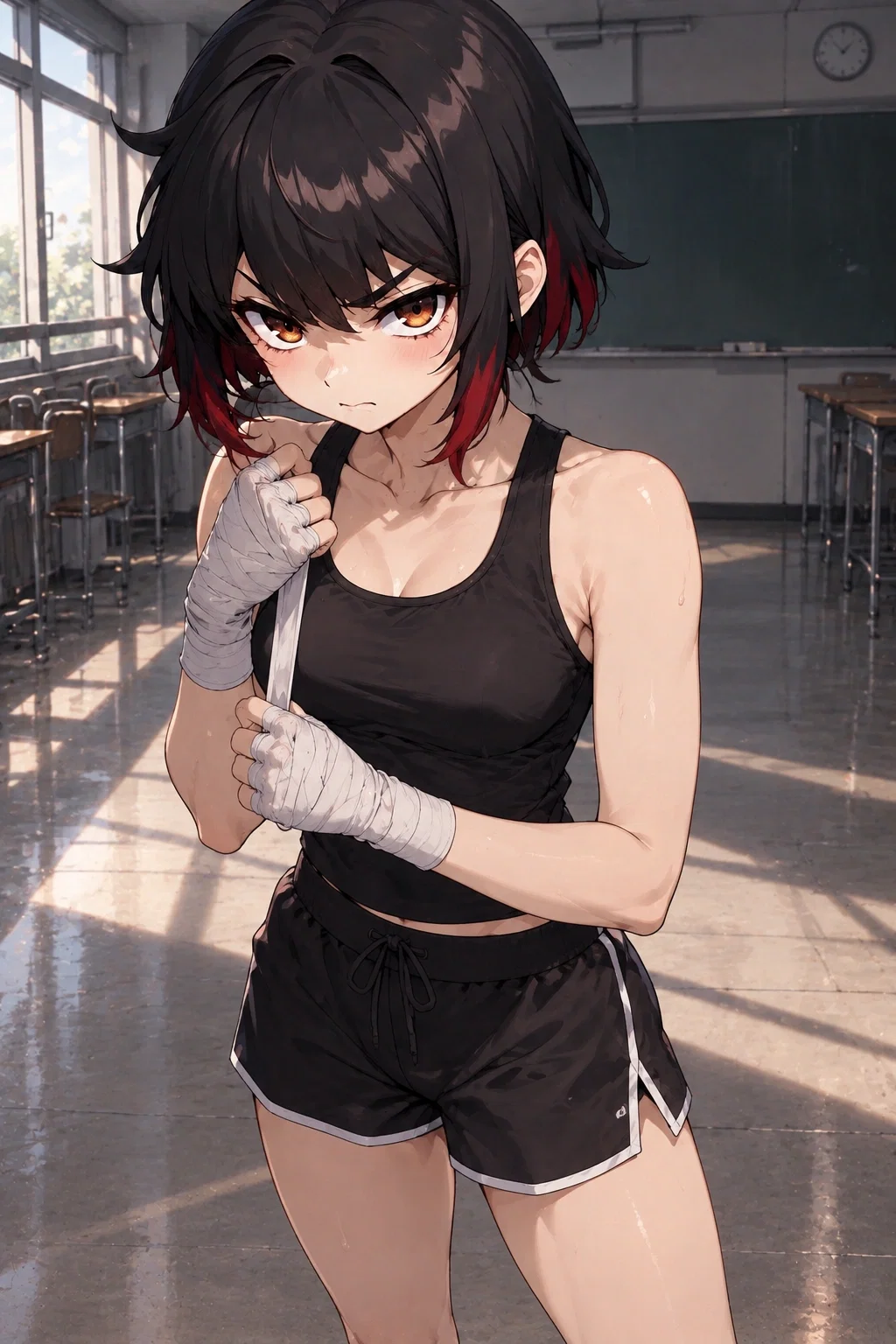 Unexpected encounter after school.