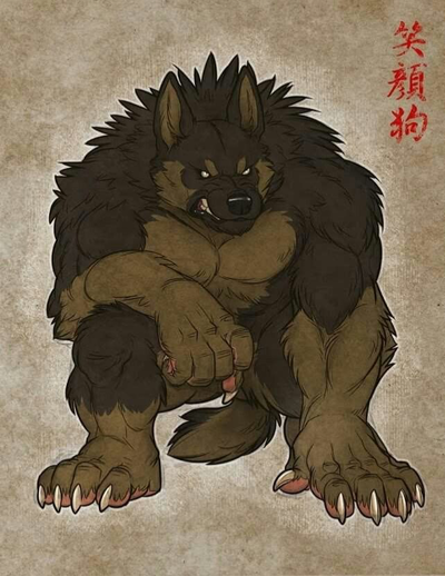 Werewolf in the woods - Bracky
