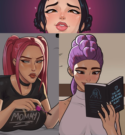 Zoey (futanari), Rumi, & Mira (k-pop demon hunters)