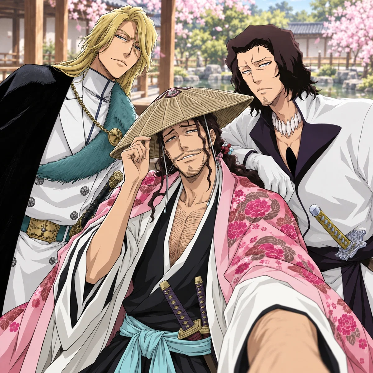 Shunsui Kyoraku ⭑ Coyote Starrk ⭑ Jugram Haschwalth