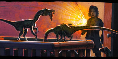Jurassic park novels: compy’s in the crib